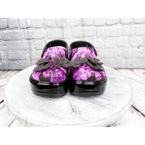 Crocs Stomp Hyper Floral Clogs Purple/Black	Women	7 New No Box